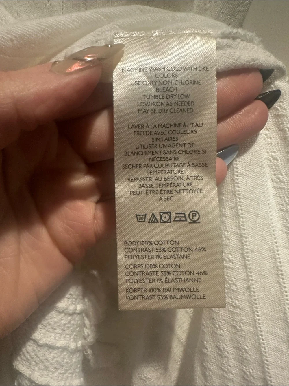 NWT FREE PEOPLE Tate Pointelle Tunic- Ivory Combo $78 MSRP